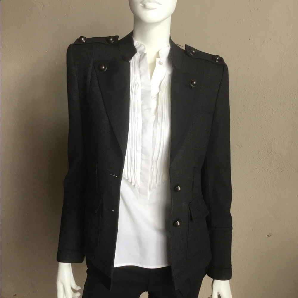 BCBG MAXAZRIA Military inspired coat